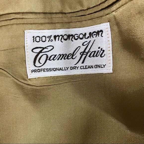 100% CAMEL HAIR Barrister Jacket (42 Extra Long) - Picture 4 of 12